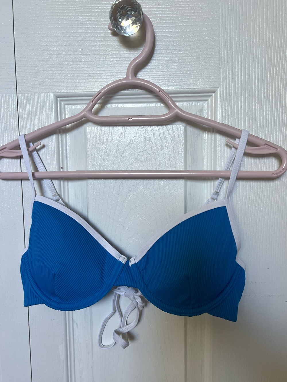 Blue and White bikini set